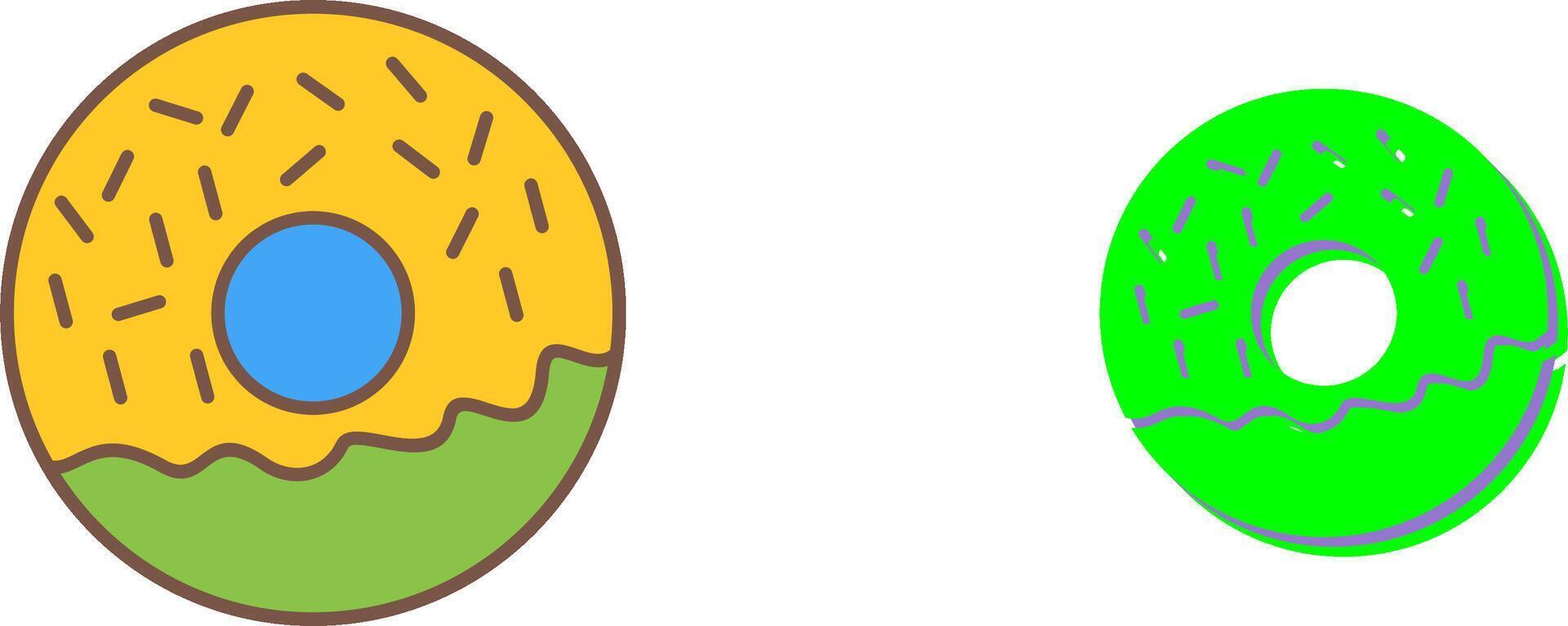 Doughnut Icon Design vector