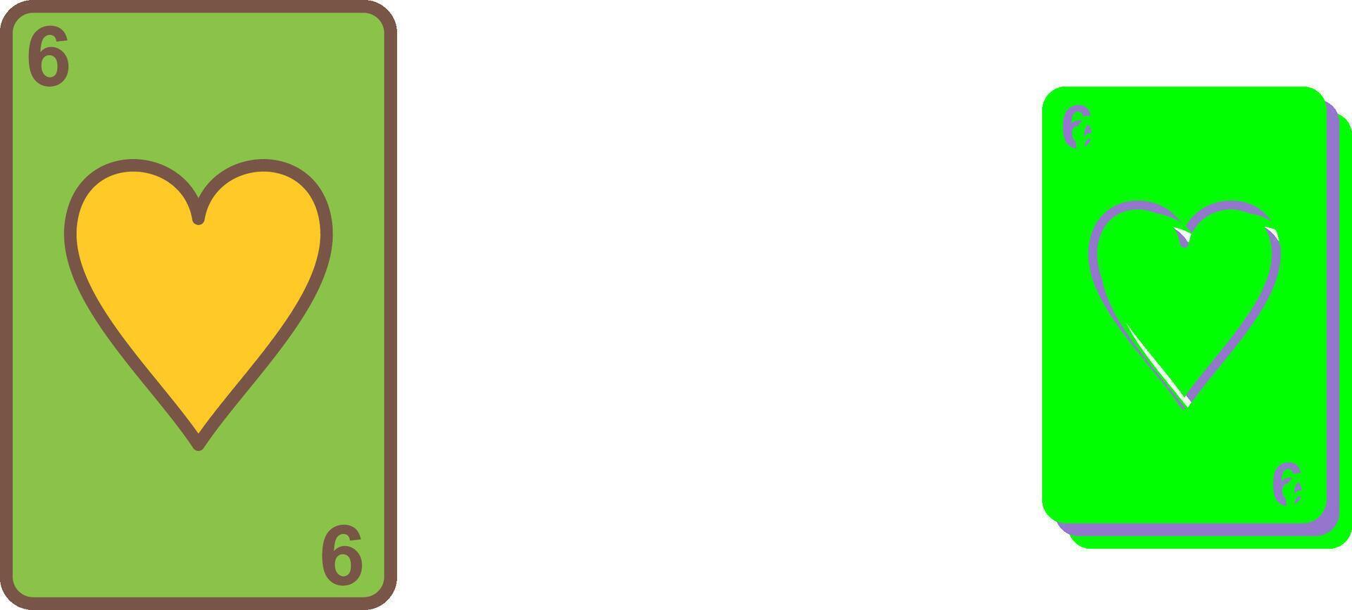 Hearts Card Icon Design vector