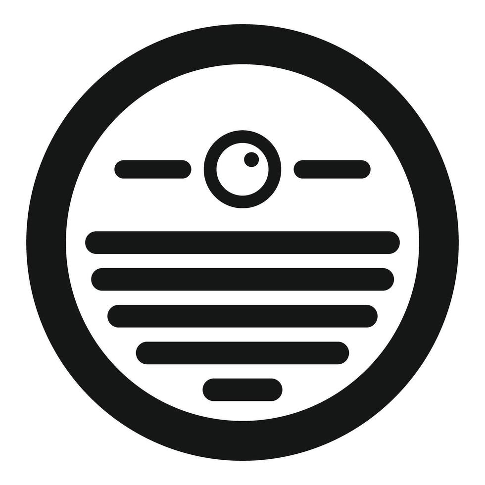 Minimalist black and white speaker icon vector