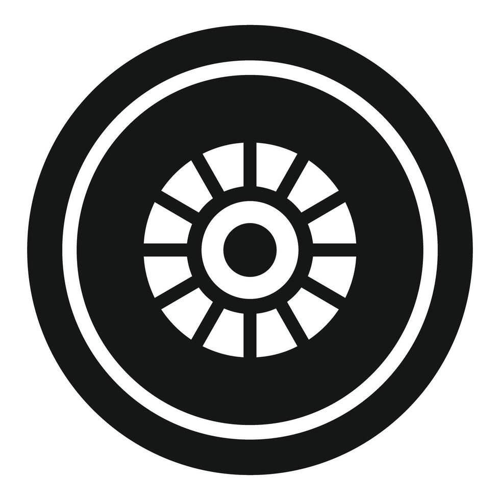 Black and white circular geometric pattern vector