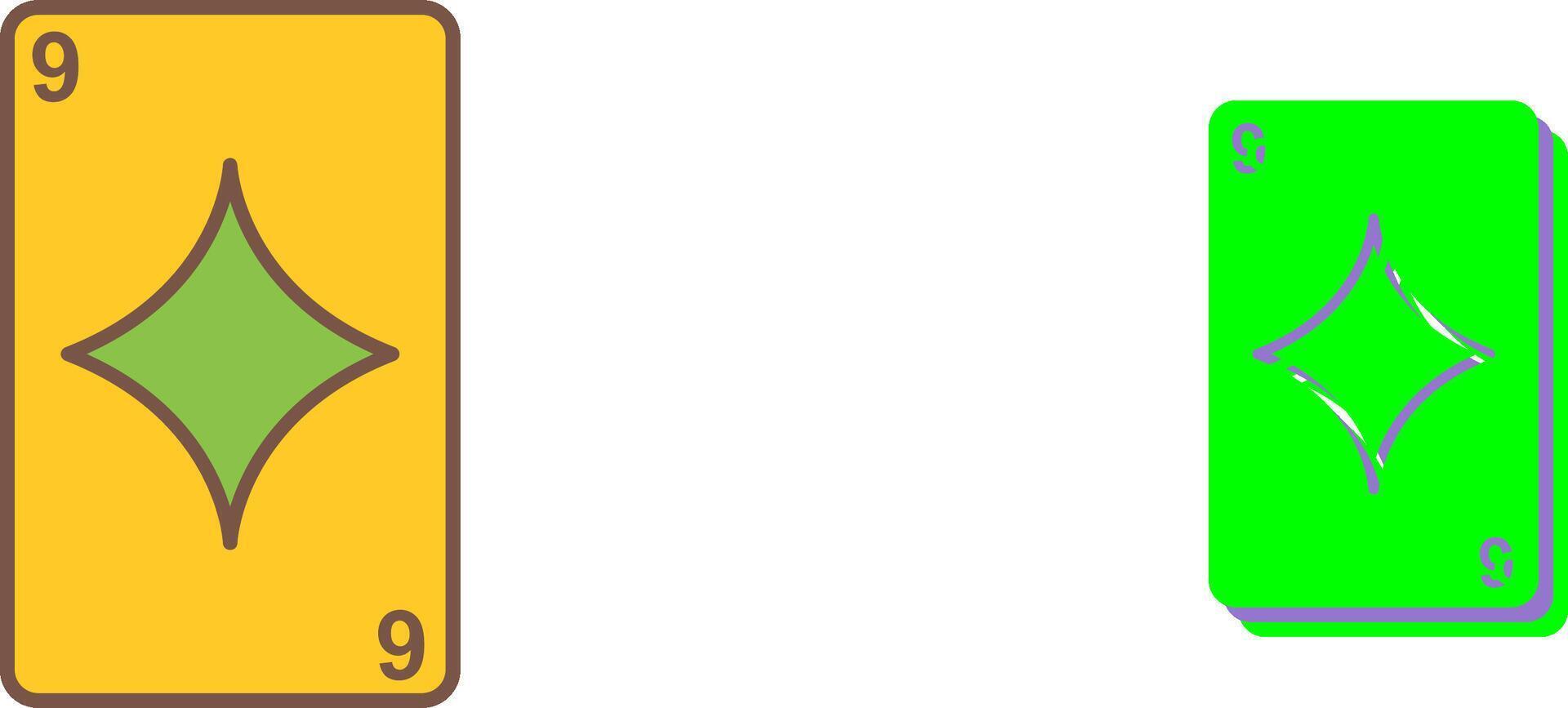Diamonds Card Icon Design vector