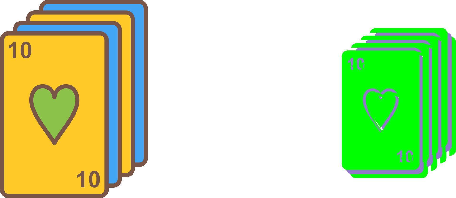 Deck of Cards Icon Design vector