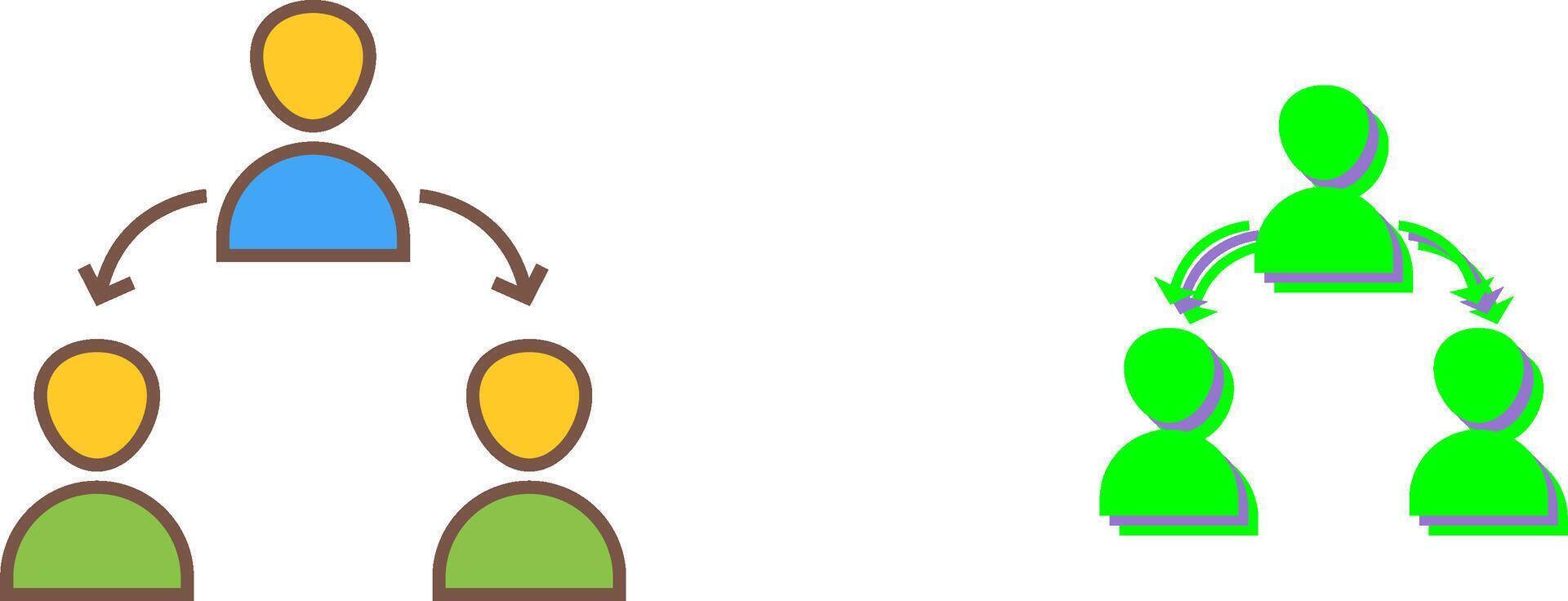 Unique Connected Users Icon Design vector