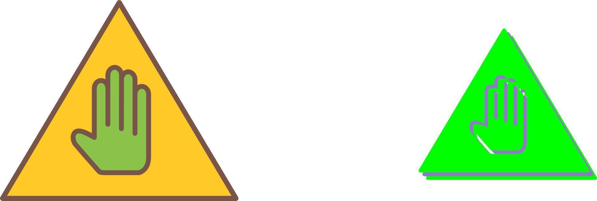 Unique Warning Icon Design vector