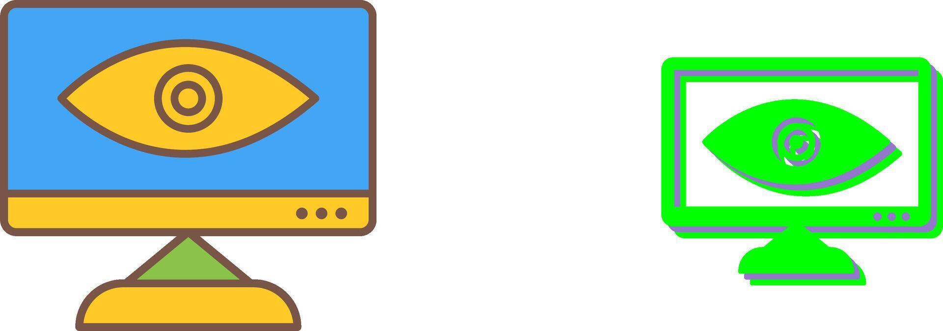 Unique Web Visibility Icon Design vector