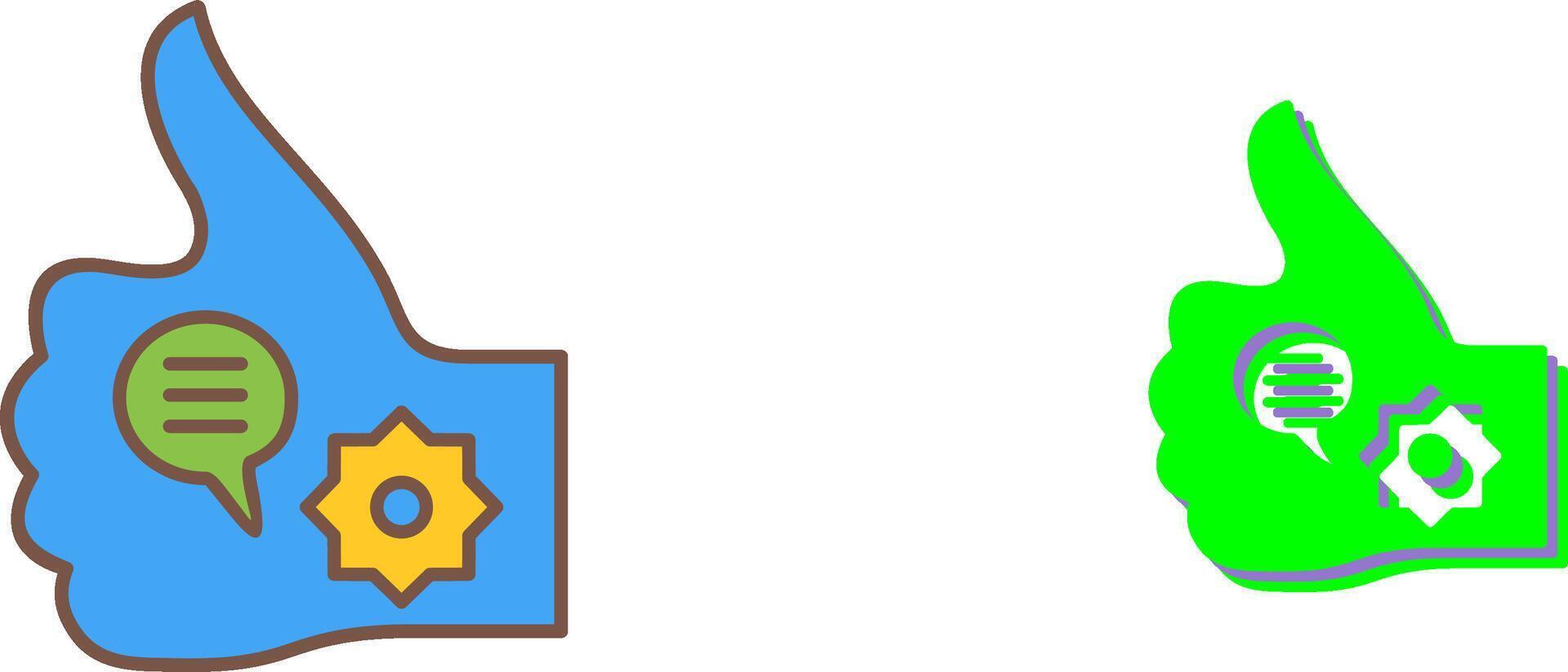 Unique Like Marketing Icon Design vector
