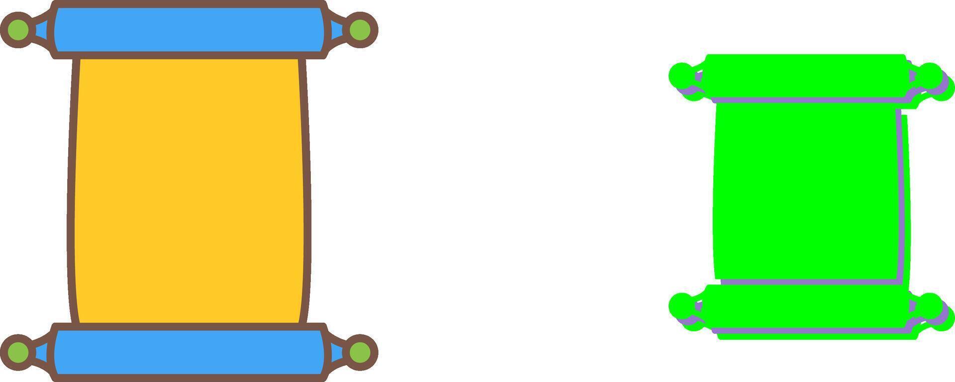Scroll of Paper Icon Design vector