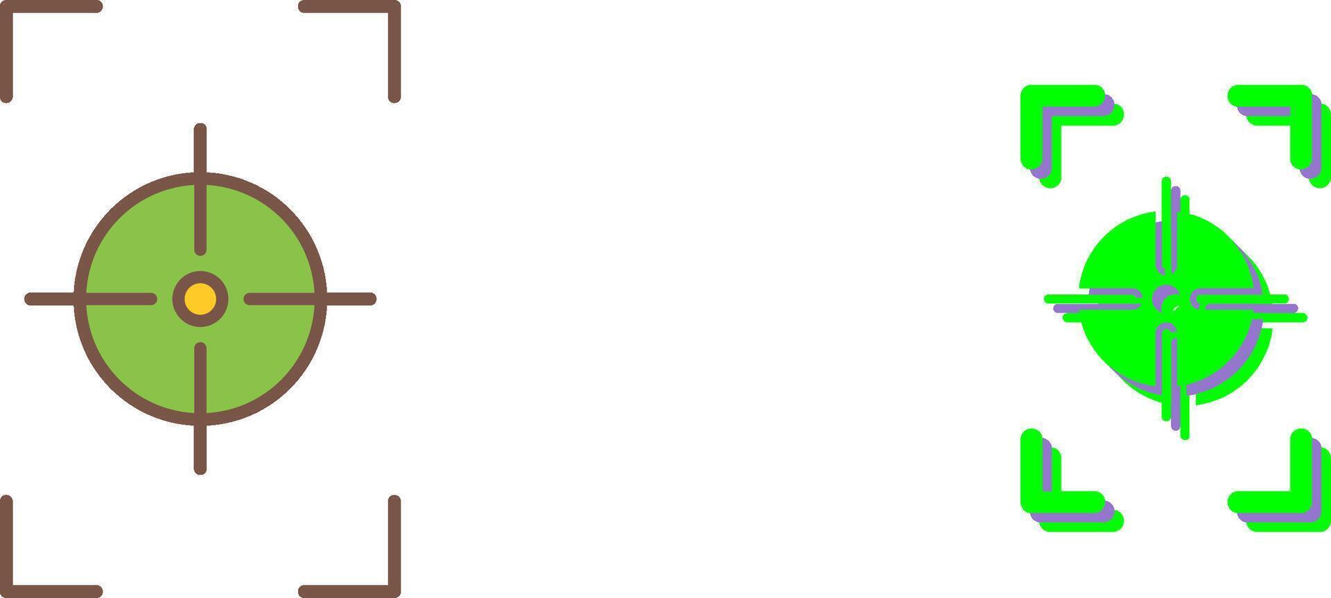Unique Focus Vertical Icon Design vector