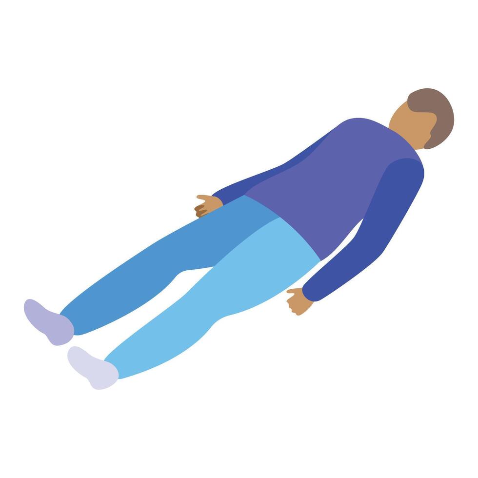 illustration of person lying down vector