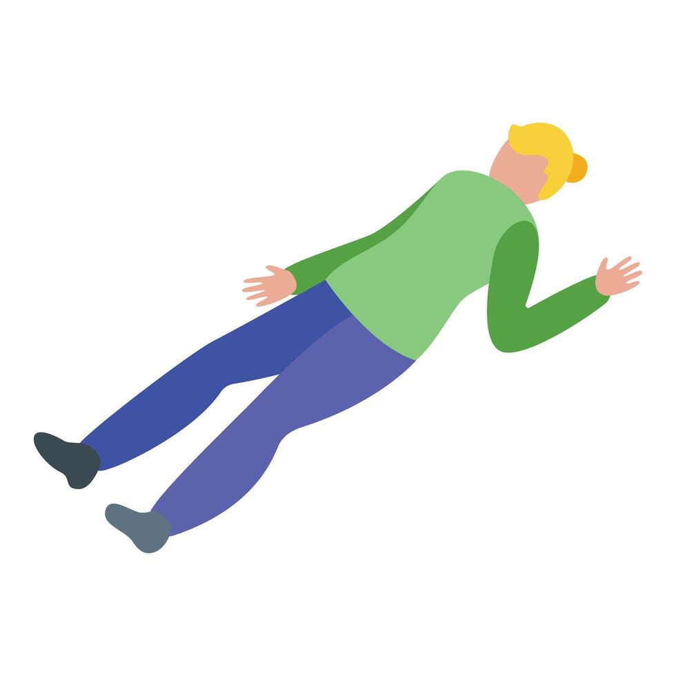 Cartoon man falling down illustration vector