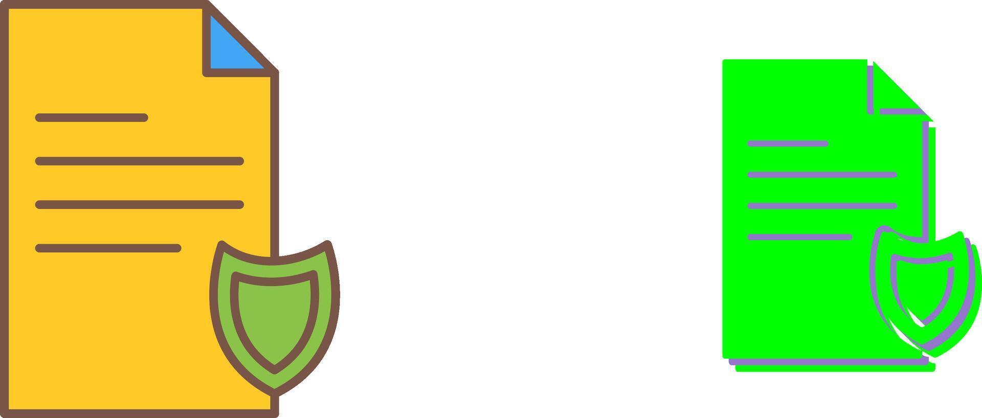 Private Document Icon Design vector