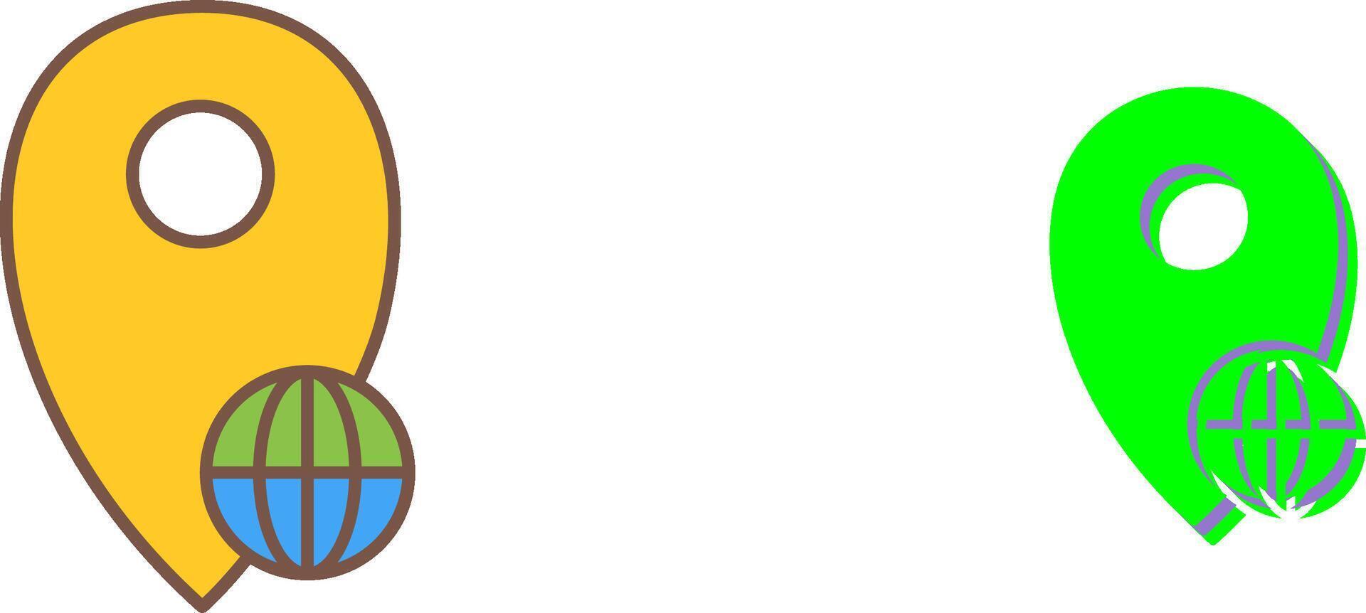 Global Locations Icon Design vector