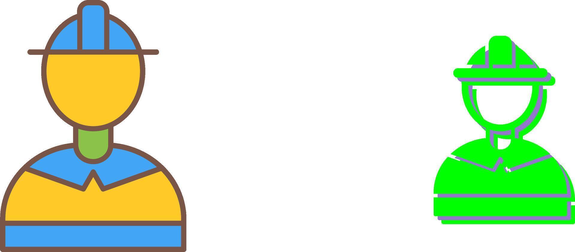 Unique Firefighter Icon Design vector