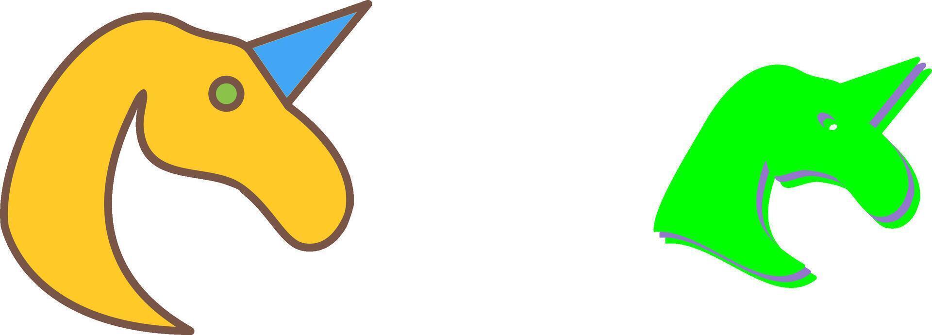 Unicorn Icon Design vector