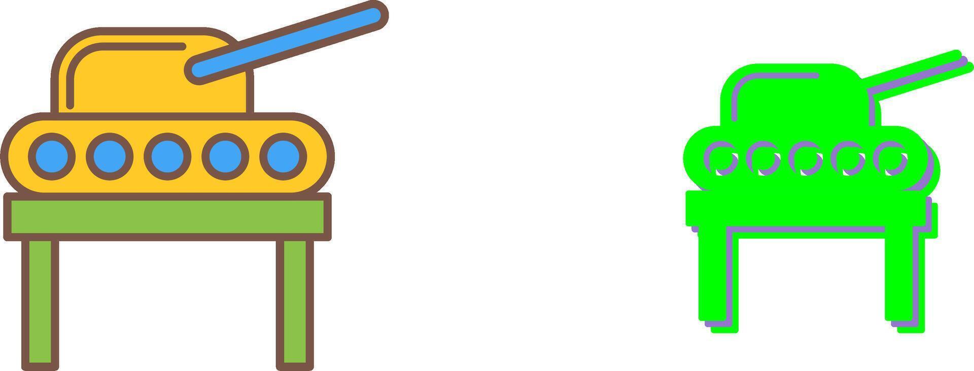 Tank Exhibit Icon Design vector