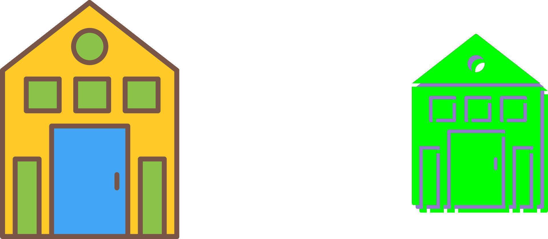Building Icon Design vector