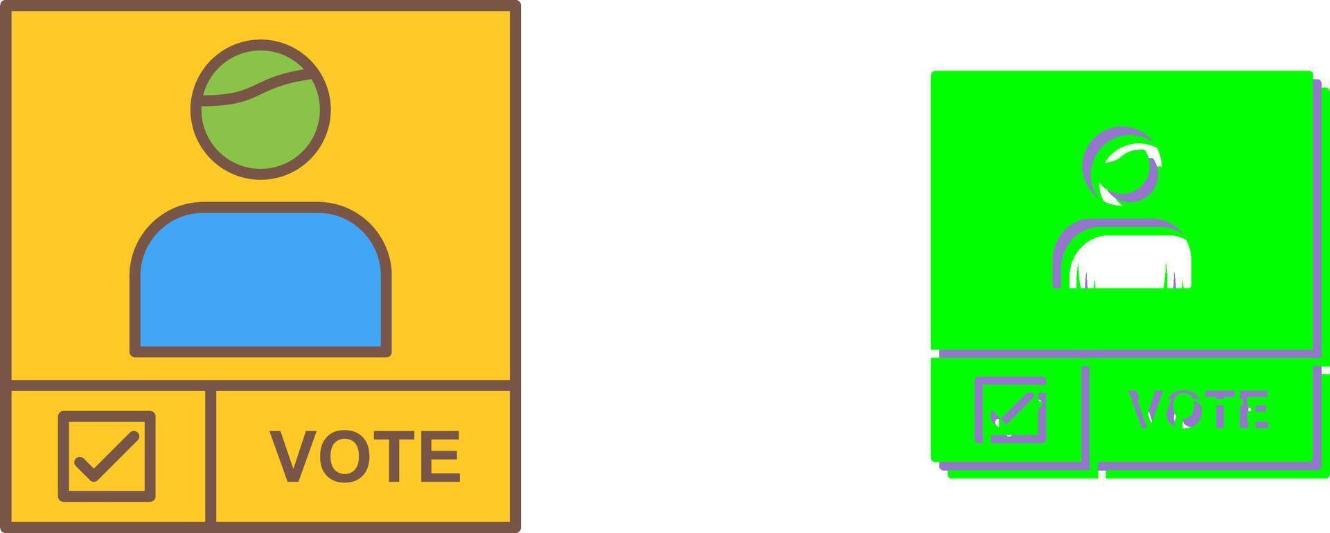 Candidate Banner Icon Design vector