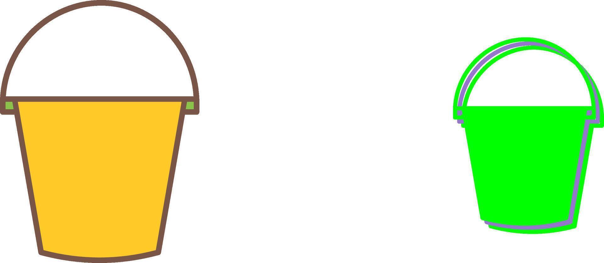 Water Bucket Icon Design vector