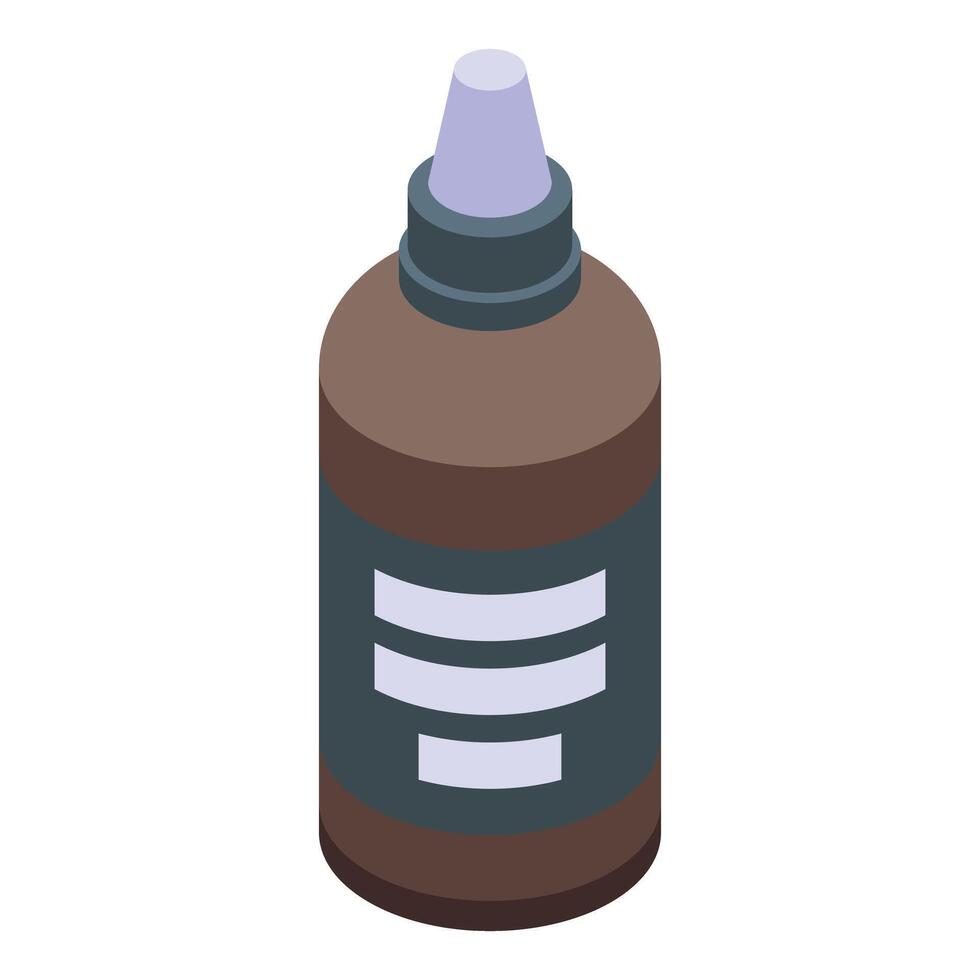 Isometric eye dropper bottle illustration vector