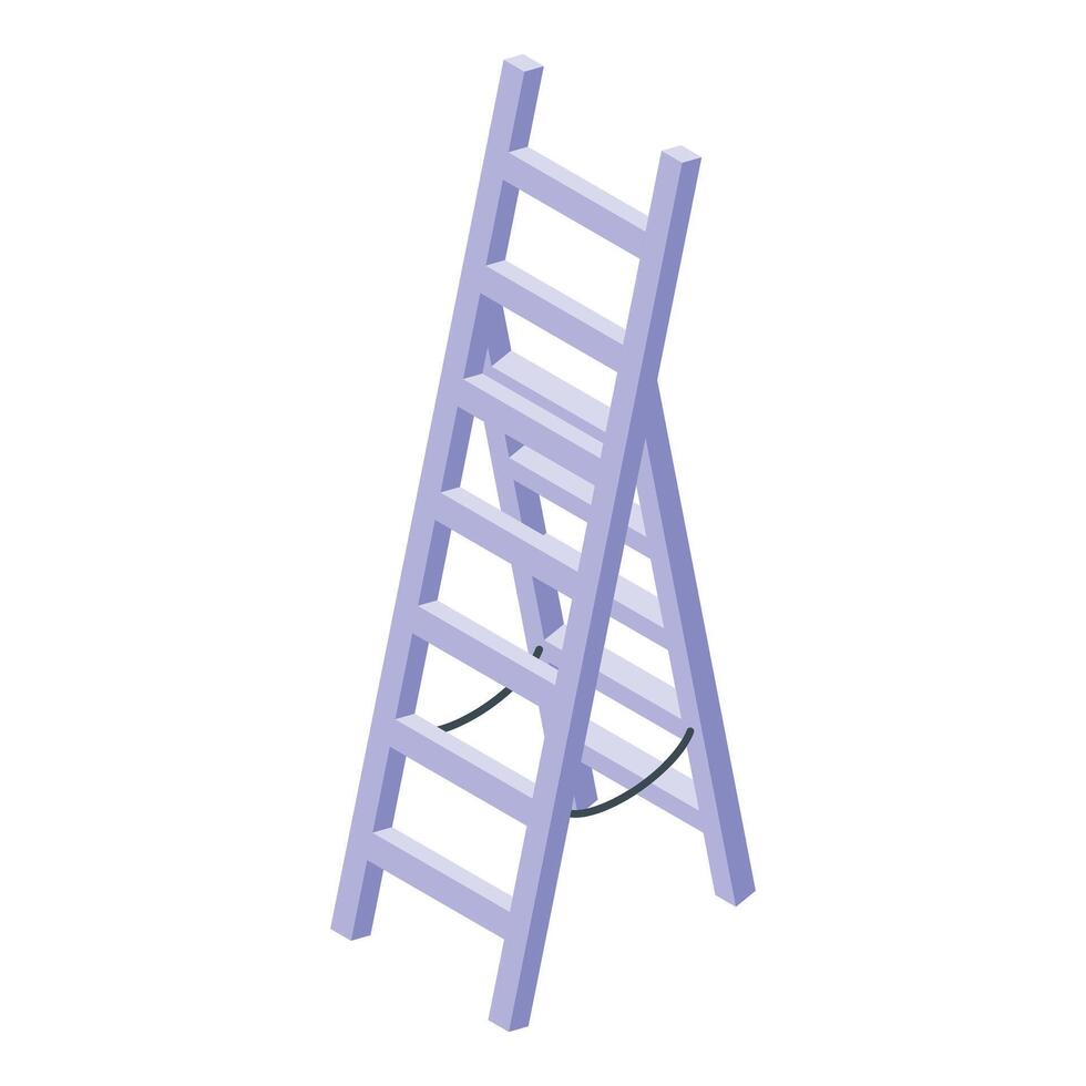 Isometric ladder illustration on white background vector