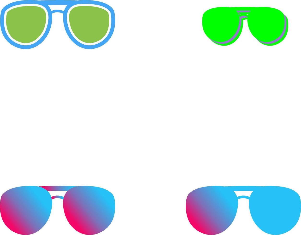 Unique Glasses Icon Design vector
