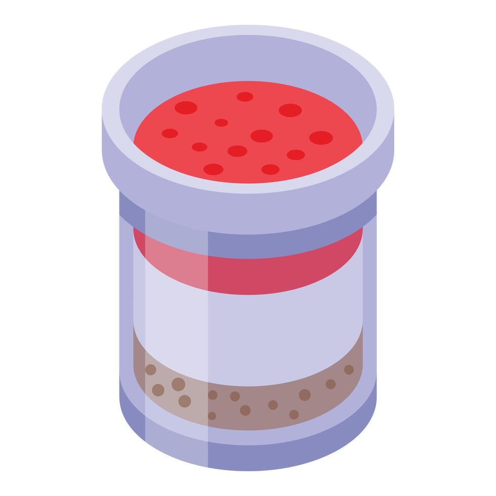 Isometric illustration of a spice shaker vector