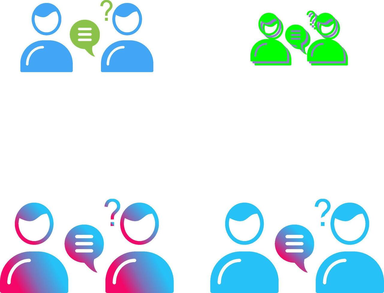 Unique Consulting Services Icon Design vector