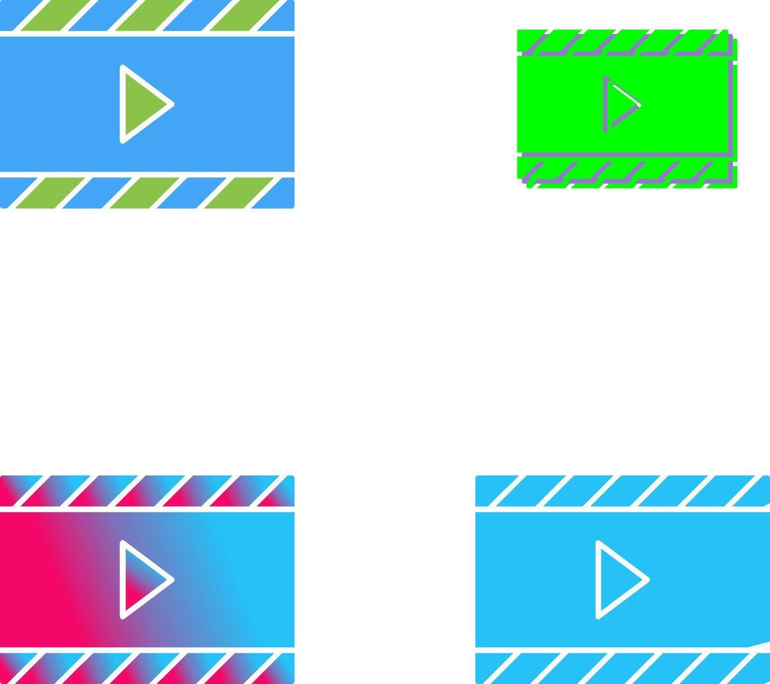 Unique and Animation Icon Design vector