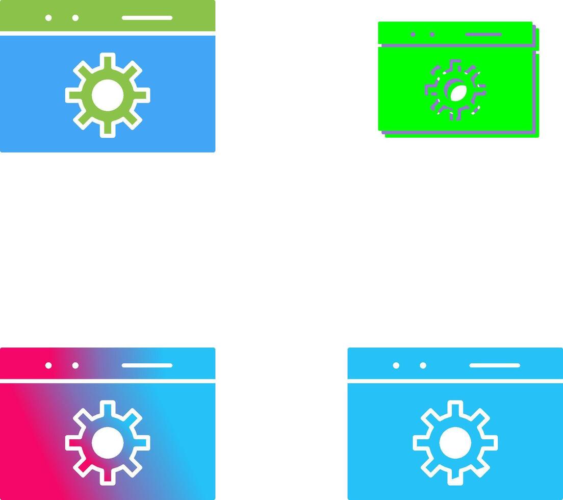 Unique Web Optimization Icon Design vector