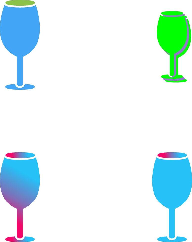 Wine Glass Icon Design vector