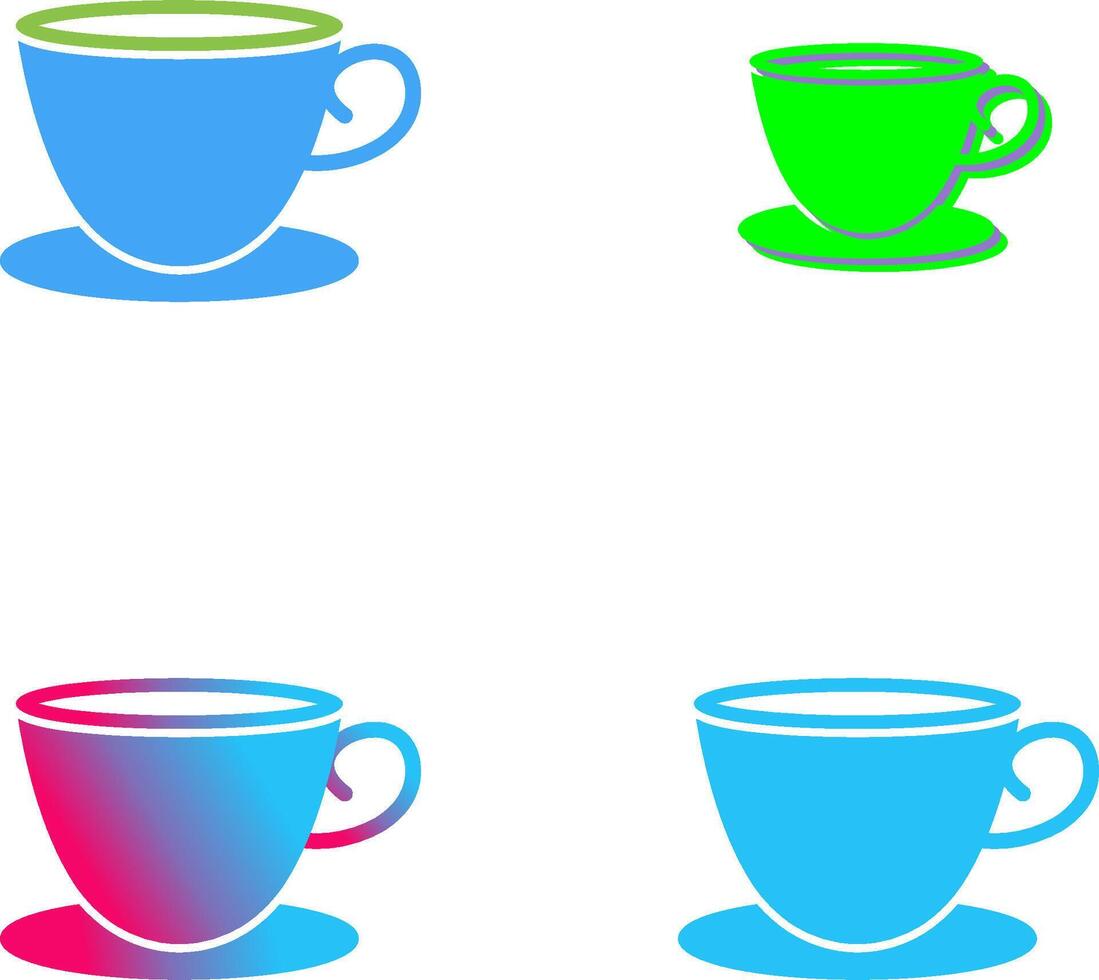 Tea Cup Icon Design vector