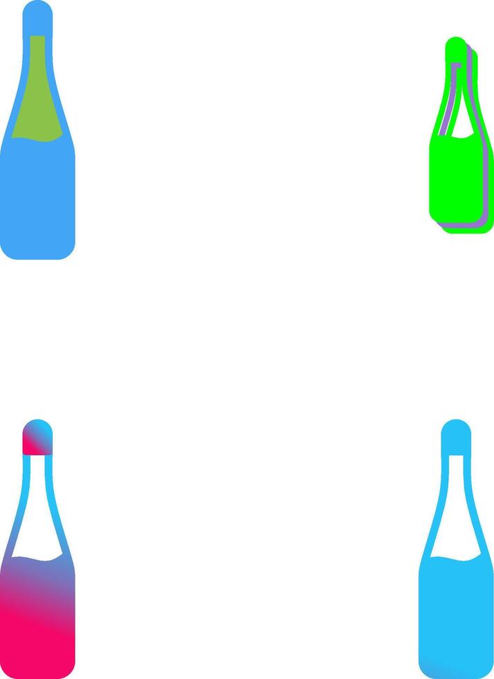 Champagne Bottle Icon Design vector