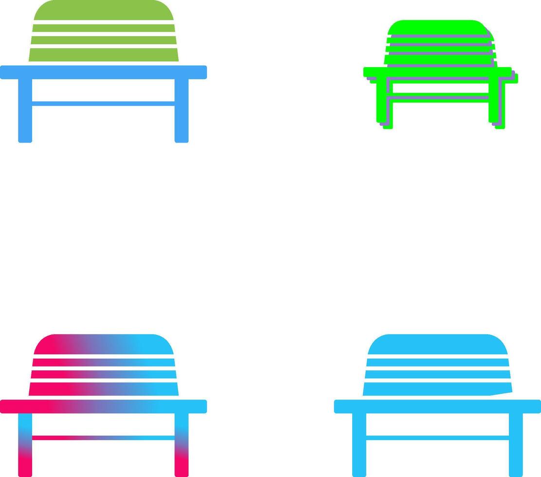 Garden Bench Icon Design vector