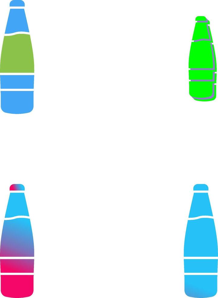 Beer Bottle Icon Design vector