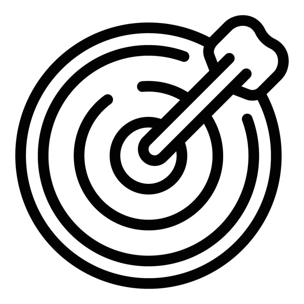 Goal achievement coaching icon outline . Self confidence building vector