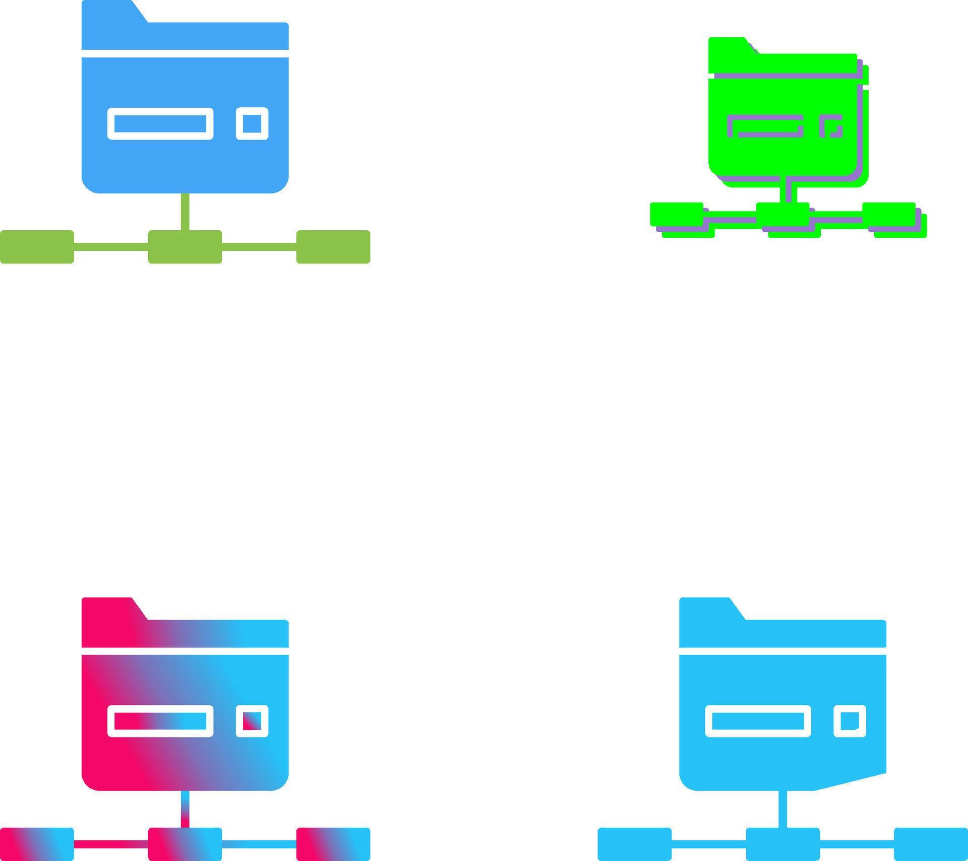 Network Folder Icon Design 45413992 Vector Art at Vecteezy