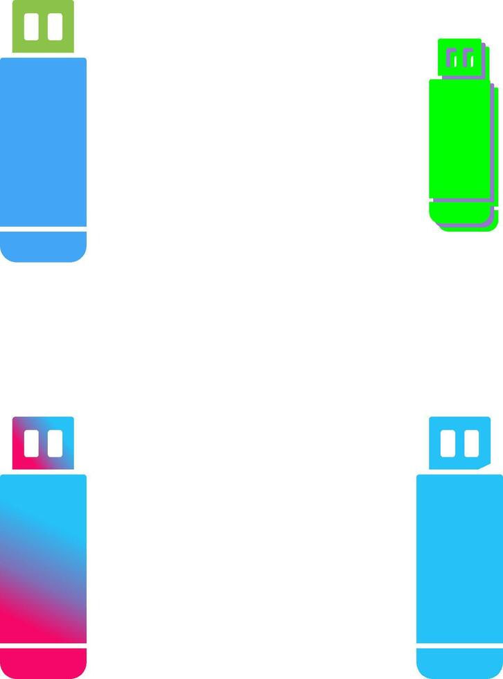USB Drive Icon Design vector