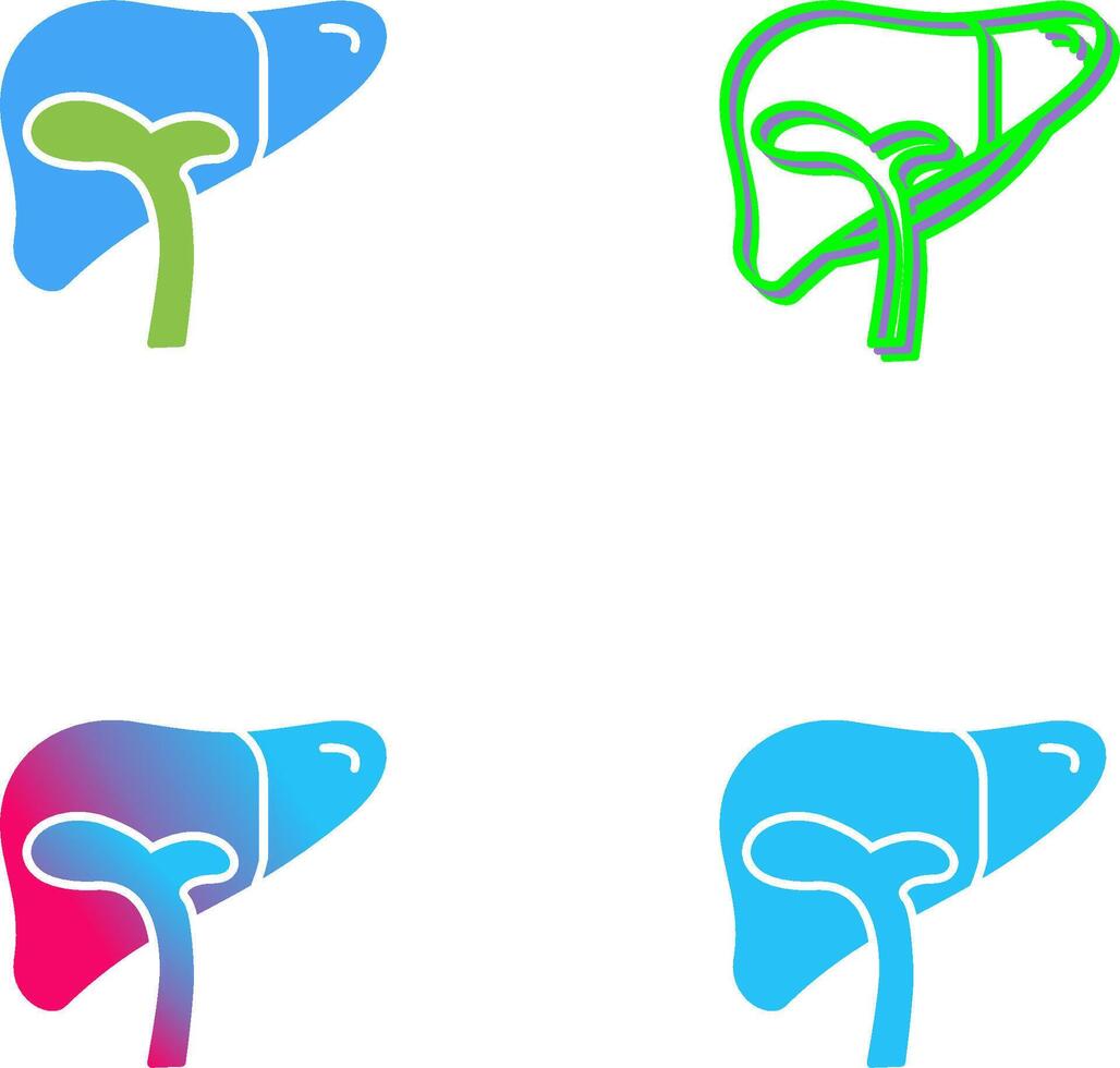 Liver Icon Design vector