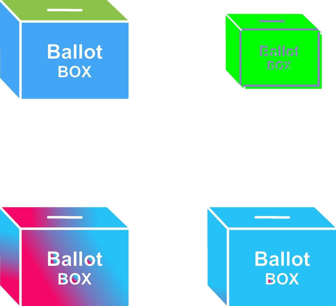Ballot Box Icon Design vector