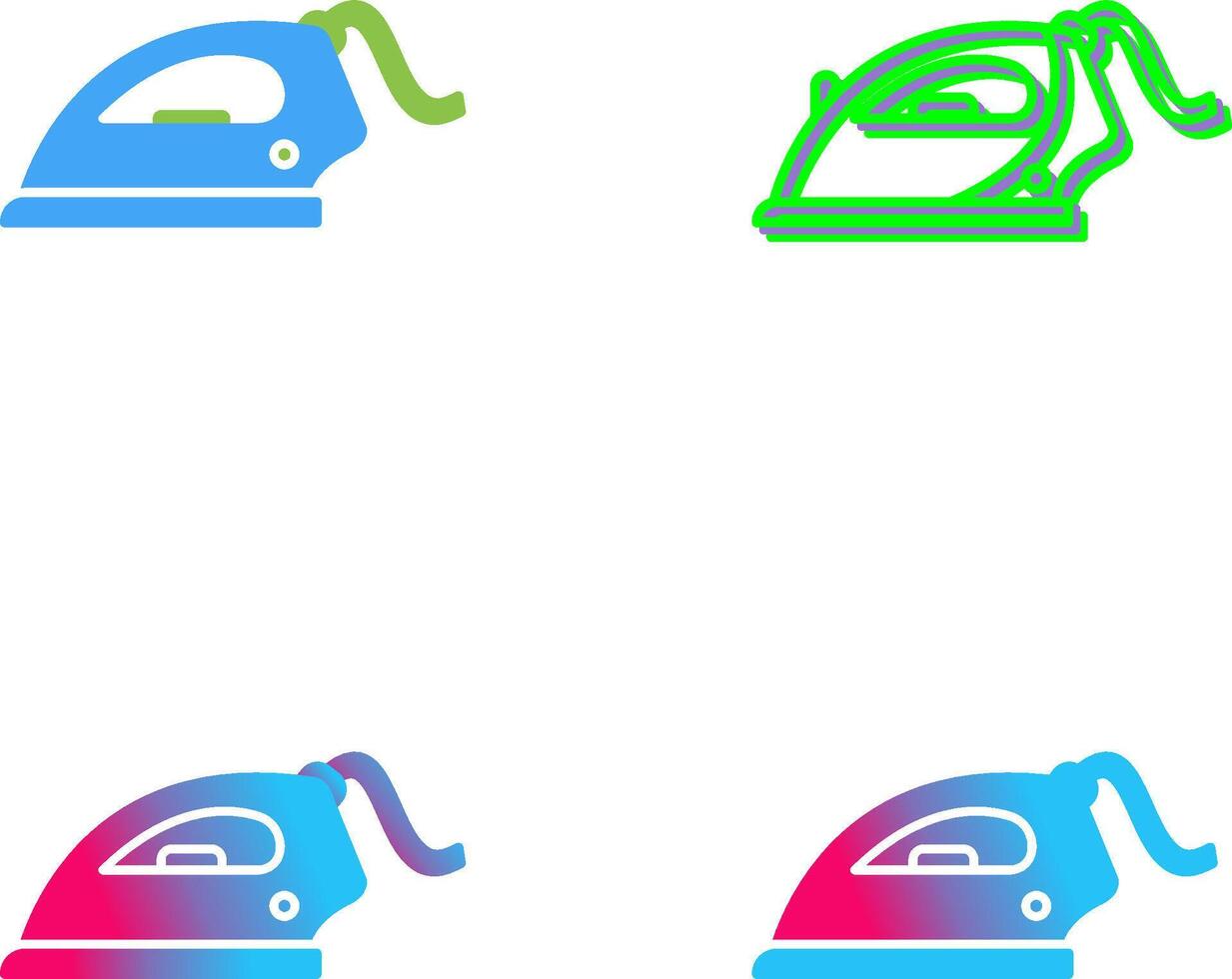 Iron Icon Design vector