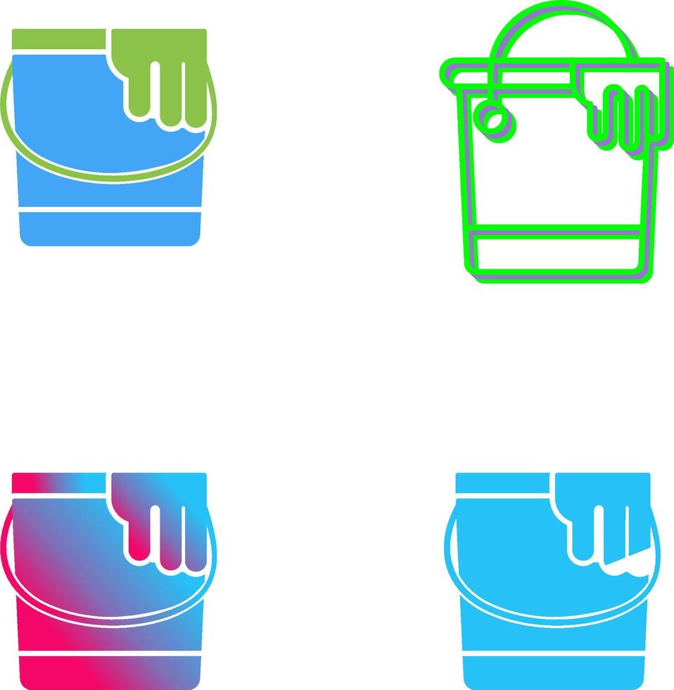 Paint Bucket Icon Design vector
