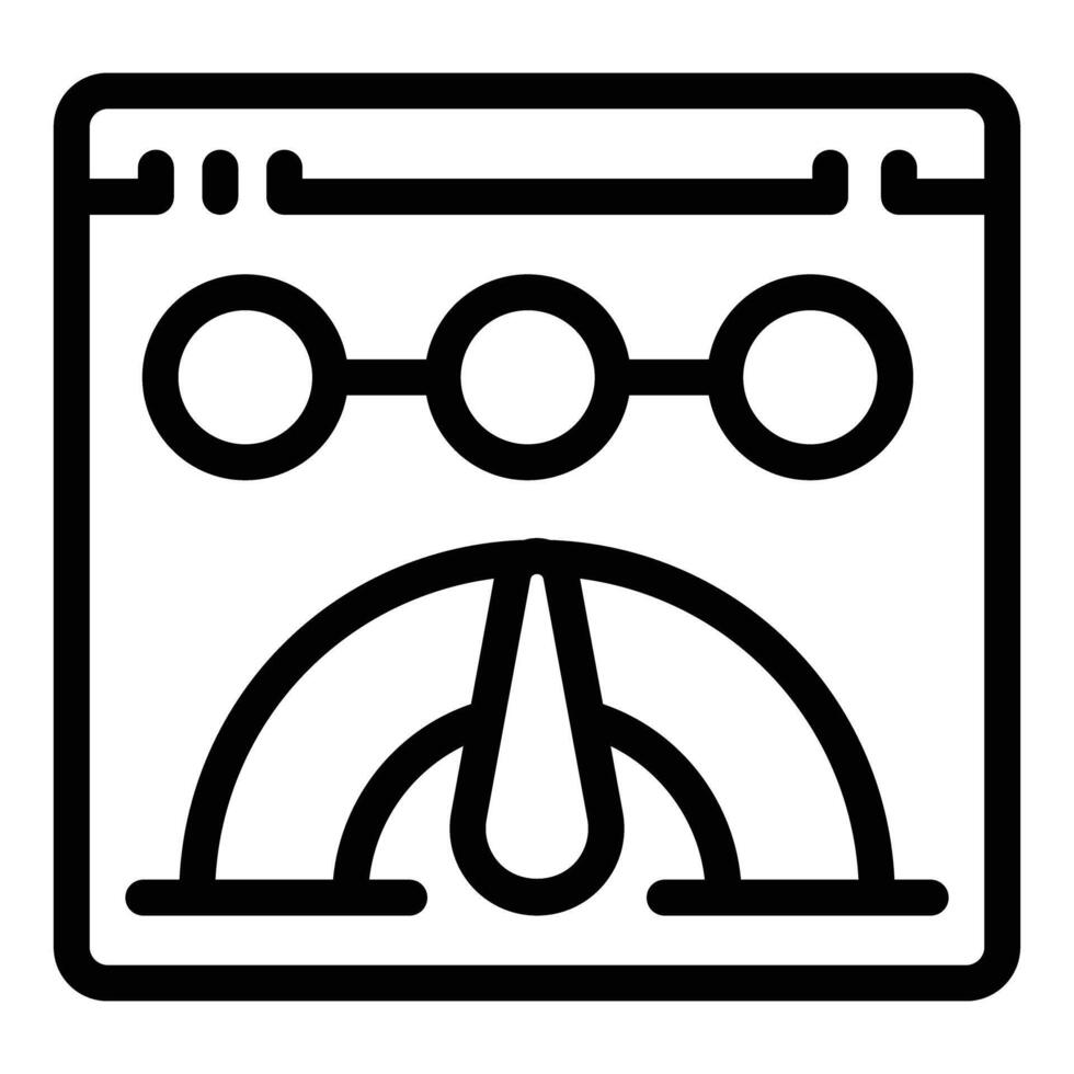 Black and white outline of a campfire icon, perfect for design and web use vector
