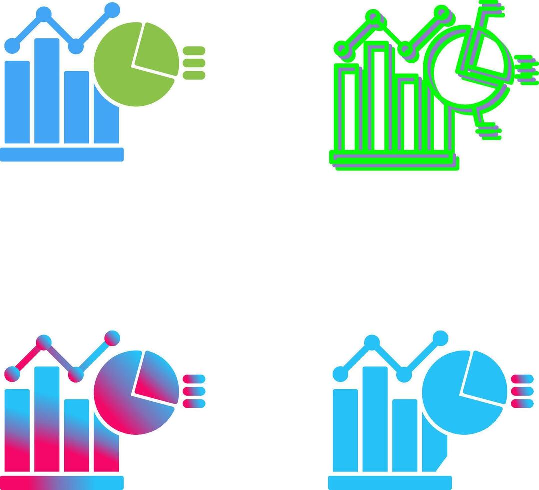 Bar Chart Icon Design vector