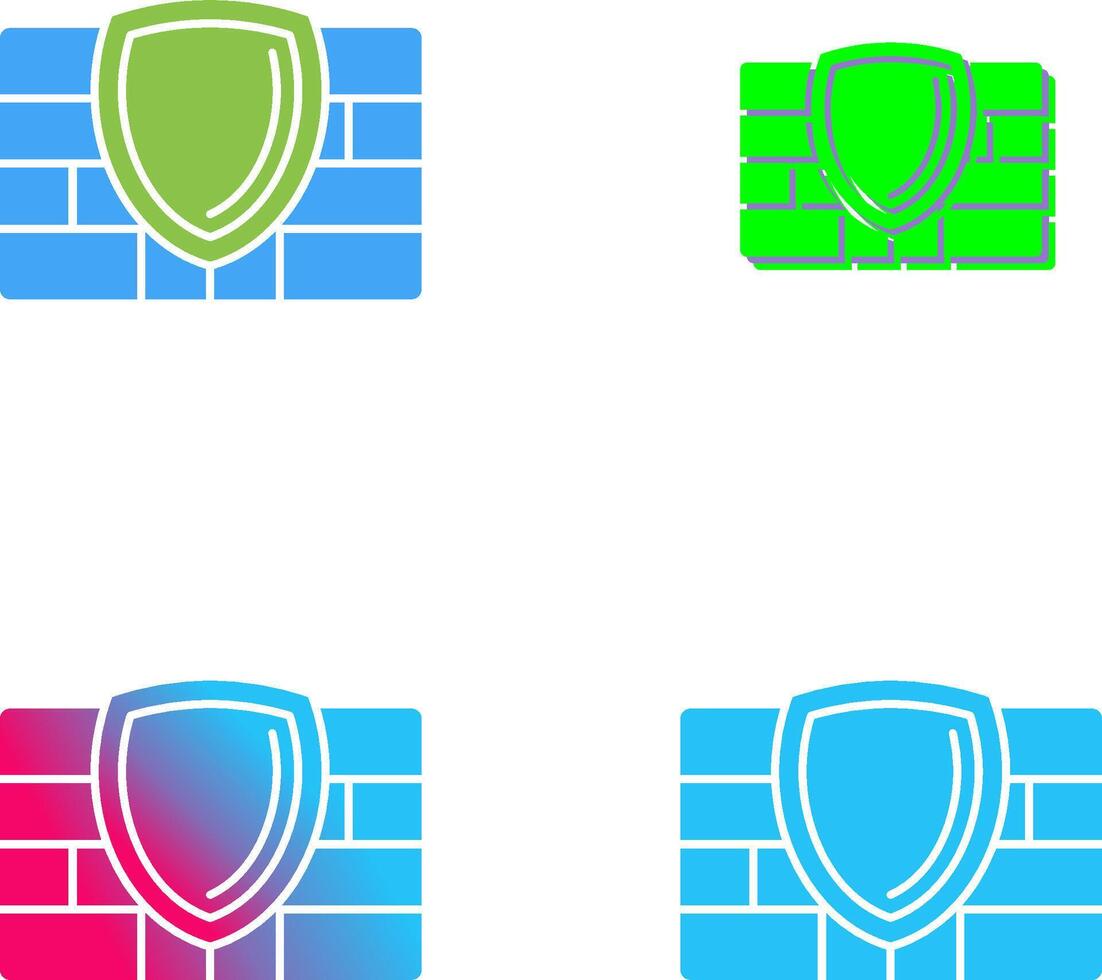 Firewall Icon Design vector
