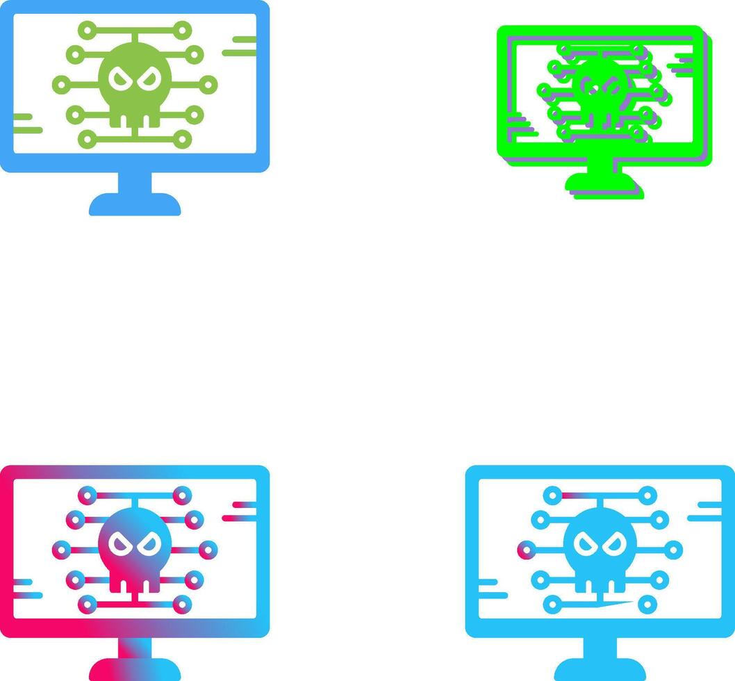 Malware Icon Design vector