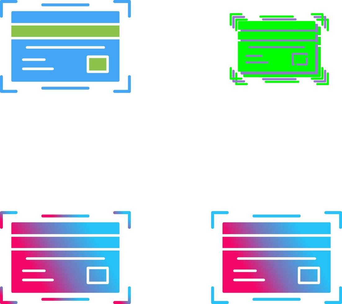 Credit Card Icon Design vector