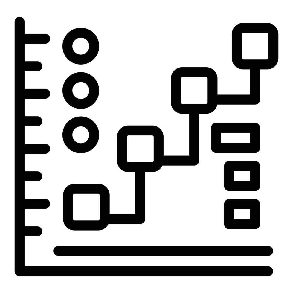 Black and white illustration of a stylized tree diagram, suitable for infographics vector