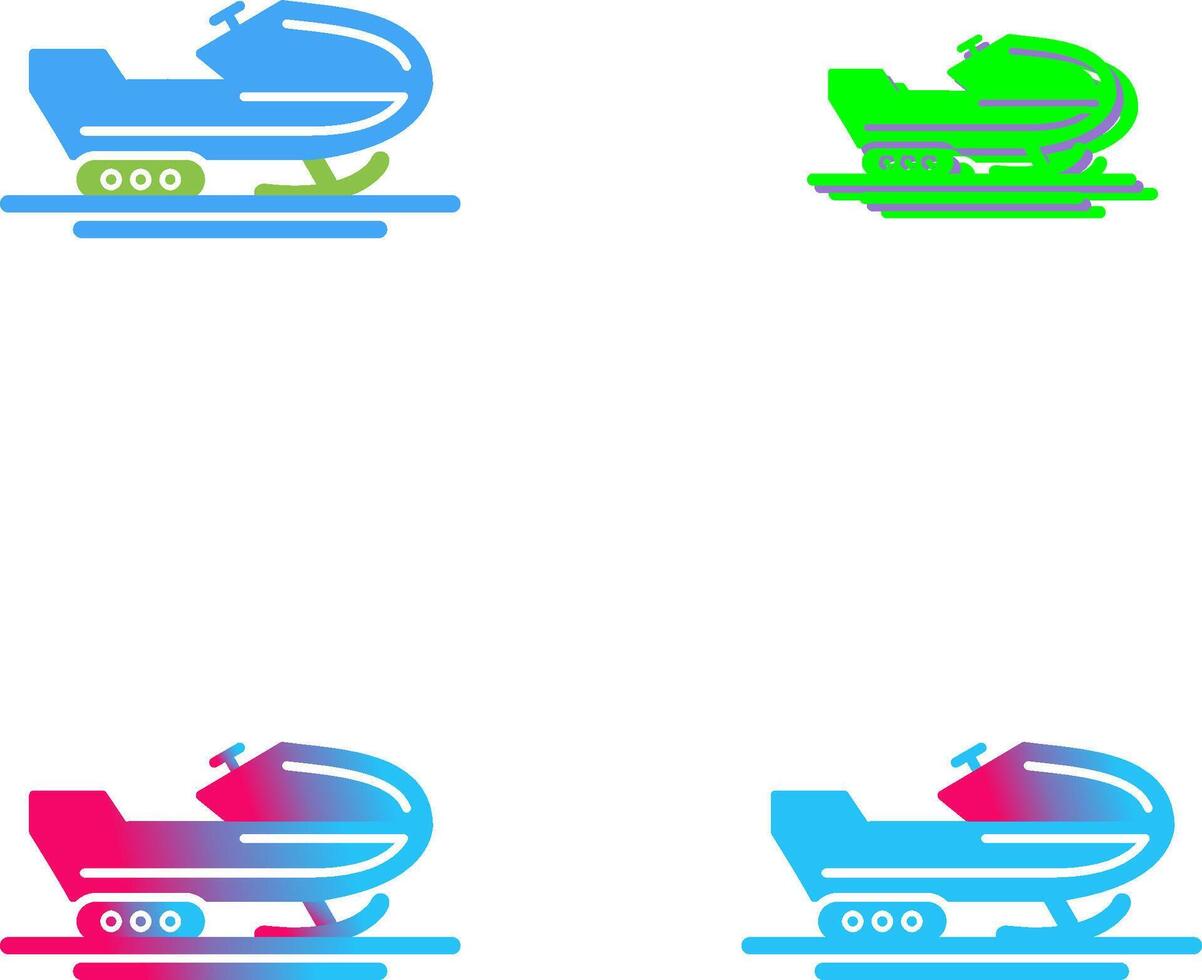 Snowmobile Icon Design vector