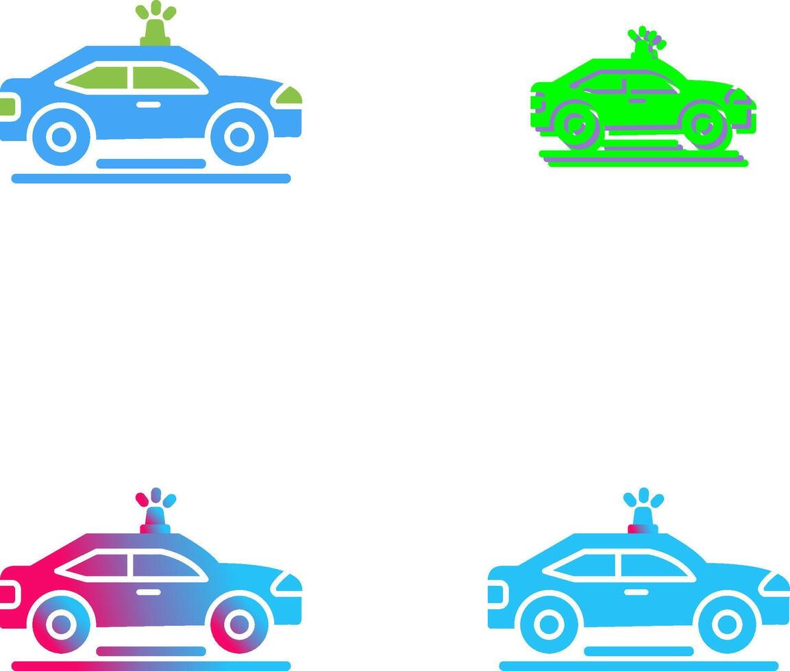 Police Car Icon Design vector