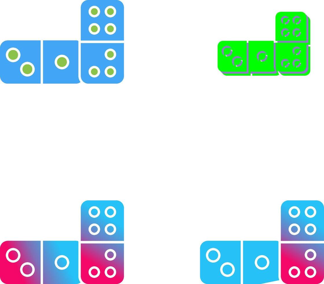 Domino Icon Design vector